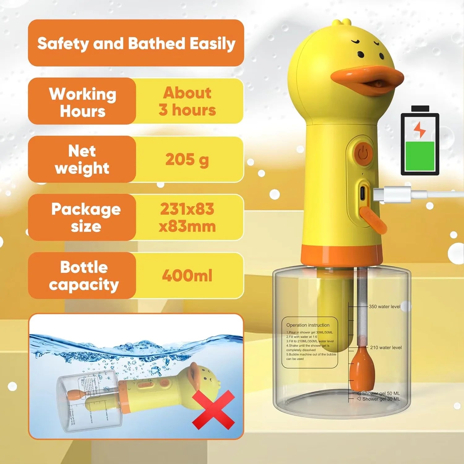 Duck Foam Pet Washer