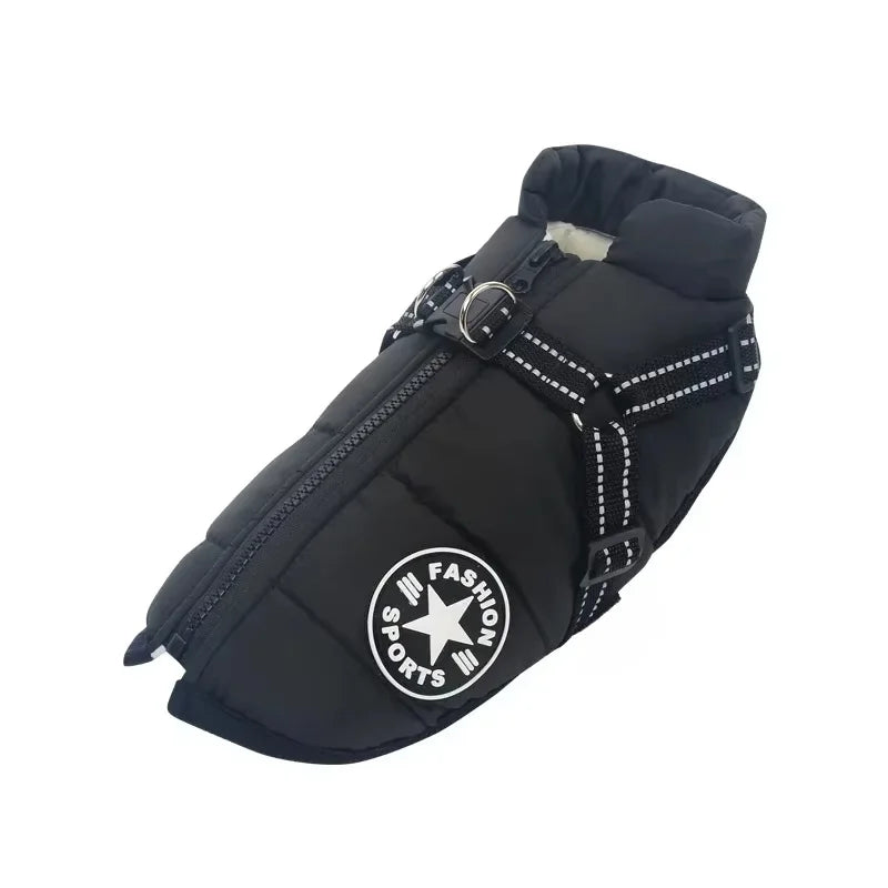 Winter Waterproof Dog Jacket Harness