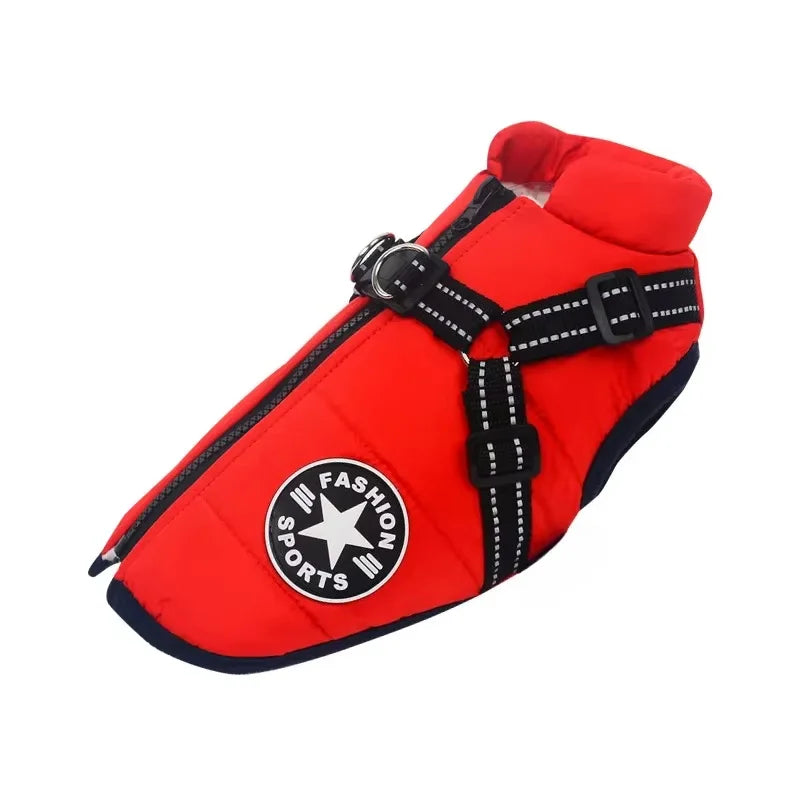 Winter Waterproof Dog Jacket Harness